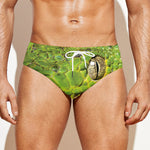 Emerald Tree Boa Snake Print Men's Swim Briefs