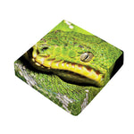 Emerald Tree Boa Snake Print Outdoor Seat Cushion Cover