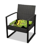 Emerald Tree Boa Snake Print Outdoor Seat Cushion Cover