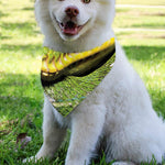 Emerald Tree Boa Snake Print Over The Collar Dog Bandana