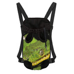 Emerald Tree Boa Snake Print Pet Carrier Backpack