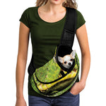 Emerald Tree Boa Snake Print Pet Sling Carrier