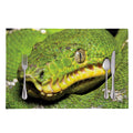 Emerald Tree Boa Snake Print Placemat