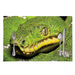 Emerald Tree Boa Snake Print Placemat