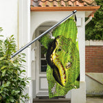 Emerald Tree Boa Snake Print Polyester Flag