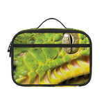 Emerald Tree Boa Snake Print Portable Lunch Bag