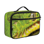 Emerald Tree Boa Snake Print Portable Lunch Bag