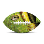 Emerald Tree Boa Snake Print Rugby Ball