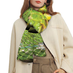 Emerald Tree Boa Snake Print Scarf