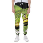 Emerald Tree Boa Snake Print Scuba Joggers