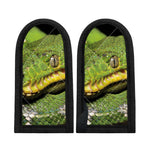 Emerald Tree Boa Snake Print Skillet Handle Cover