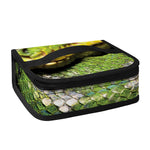 Emerald Tree Boa Snake Print Small Lunch Bag