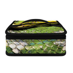 Emerald Tree Boa Snake Print Small Lunch Bag