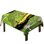 Emerald Tree Boa Snake Print Tablecloth