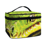 Emerald Tree Boa Snake Print Travel Makeup Bag