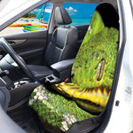 Emerald Tree Boa Snake Print Waterproof Car Seat Cover
