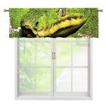 Emerald Tree Boa Snake Print Window Valance
