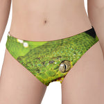 Emerald Tree Boa Snake Print Women's Panties