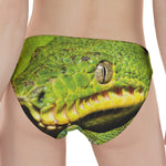 Emerald Tree Boa Snake Print Women's Panties