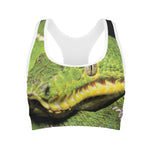 Emerald Tree Boa Snake Print Women's Sports Bra
