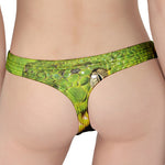 Emerald Tree Boa Snake Print Women's Thong