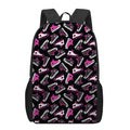 Emo Shoes Pattern Print 17 Inch Backpack
