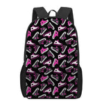 Emo Shoes Pattern Print 17 Inch Backpack