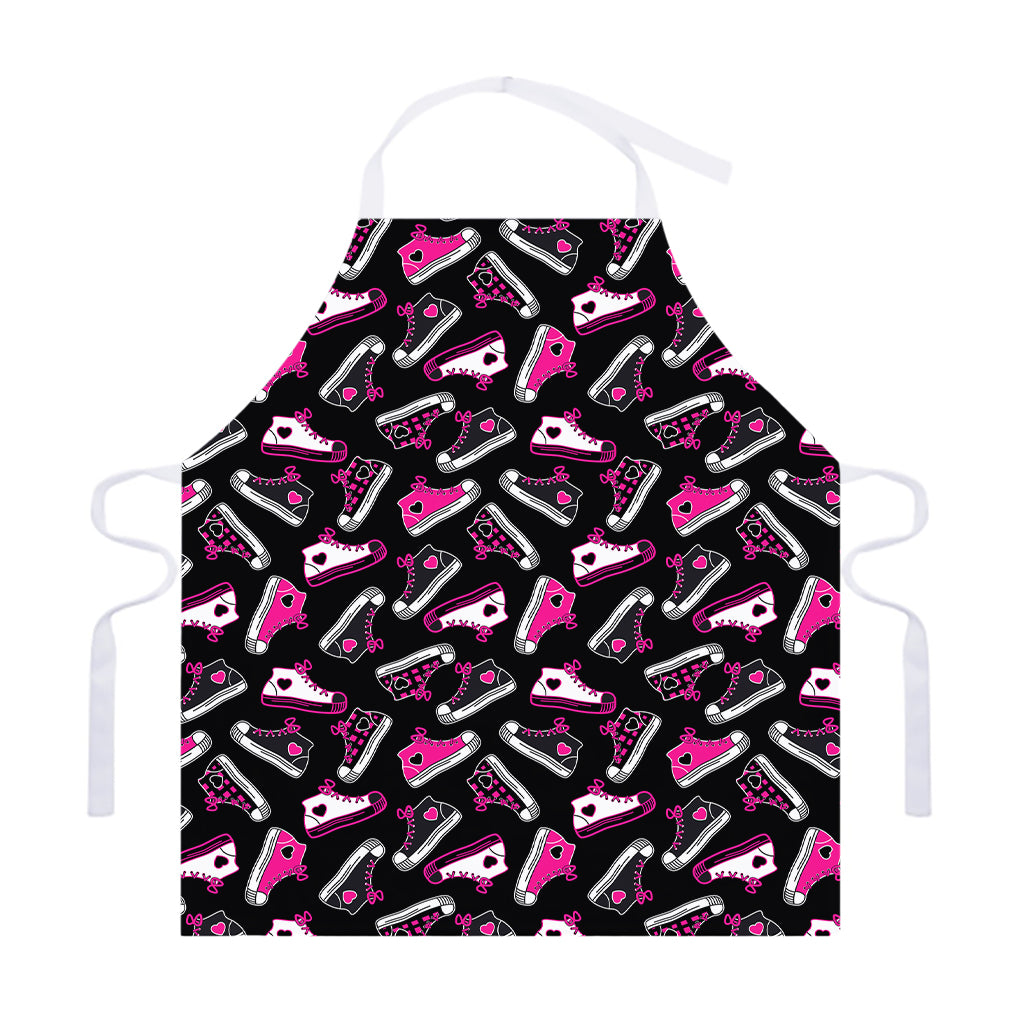 Emo Shoes Pattern Print Adjustable Apron