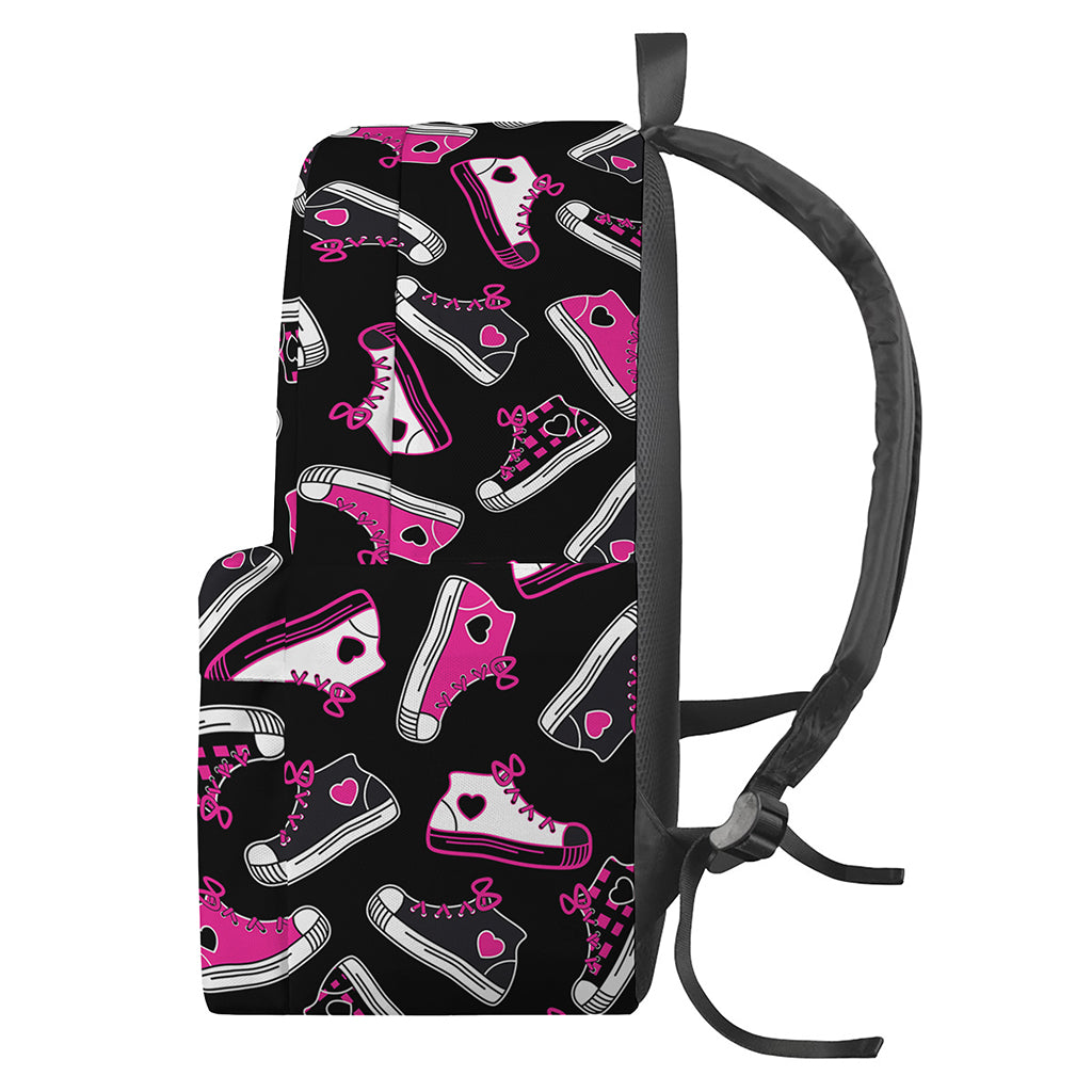 Emo Shoes Pattern Print Backpack