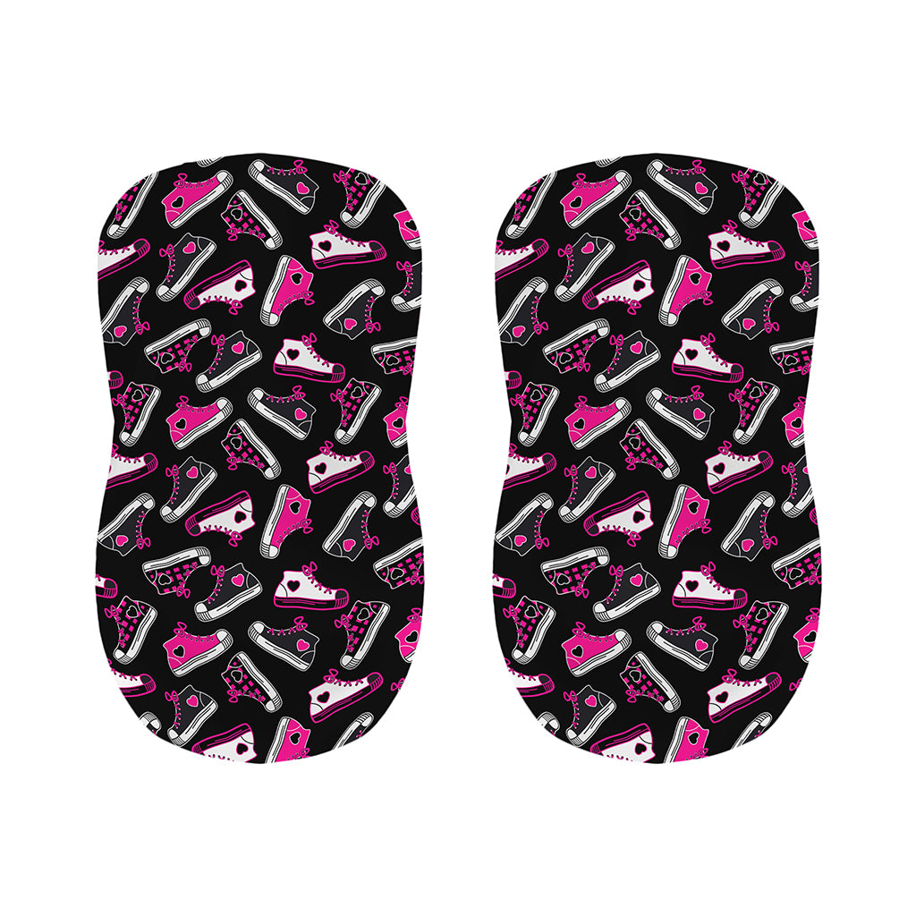 Emo Shoes Pattern Print Bar Stool Covers