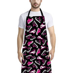 Emo Shoes Pattern Print Bib Apron With Pocket
