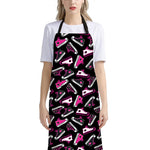 Emo Shoes Pattern Print Bib Apron With Pocket