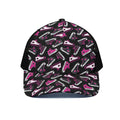 Emo Shoes Pattern Print Black Mesh Trucker Hat