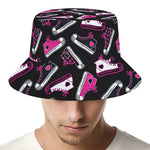 Emo Shoes Pattern Print Bucket Hat