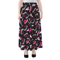 Emo Shoes Pattern Print Chiffon Maxi Skirt