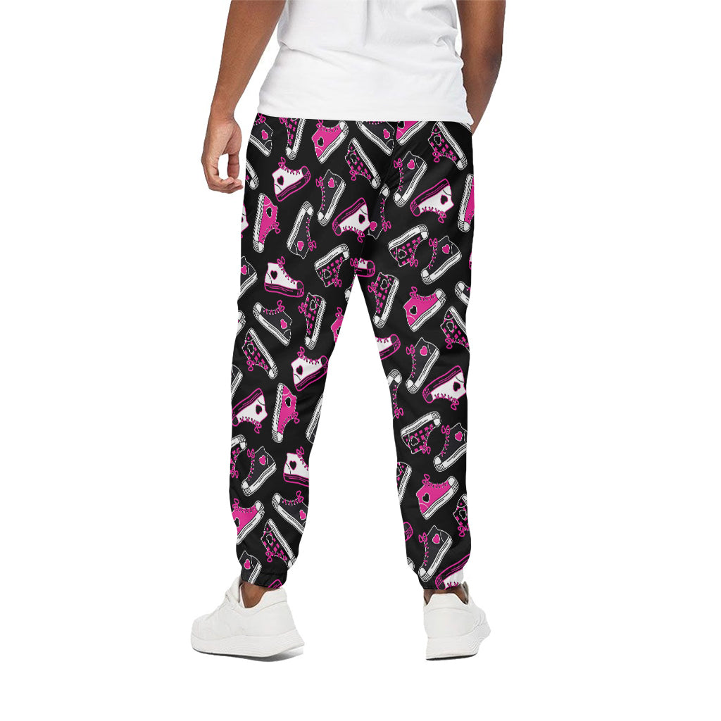 Emo Shoes Pattern Print Cotton Pants