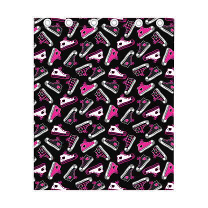 Emo Shoes Pattern Print Curtain