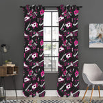 Emo Shoes Pattern Print Curtain
