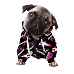 Emo Shoes Pattern Print Dog Zip Up Hoodie