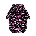 Emo Shoes Pattern Print Dog Zip Up Hoodie