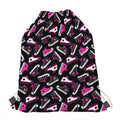 Emo Shoes Pattern Print Drawstring Bag
