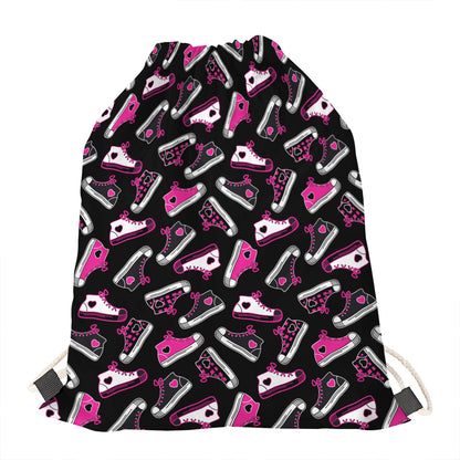 Emo Shoes Pattern Print Drawstring Bag