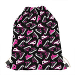 Emo Shoes Pattern Print Drawstring Bag
