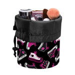 Emo Shoes Pattern Print Drawstring Makeup Bag