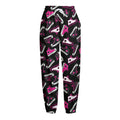 Emo Shoes Pattern Print Fleece Lined Knit Pants