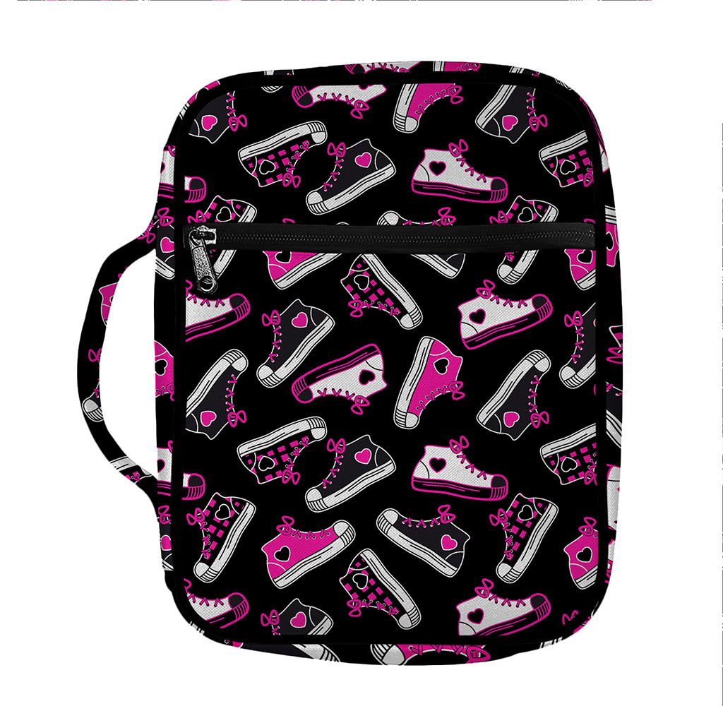 Emo Shoes Pattern Print Front Pocket Bible Bag