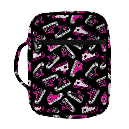 Emo Shoes Pattern Print Front Pocket Bible Bag