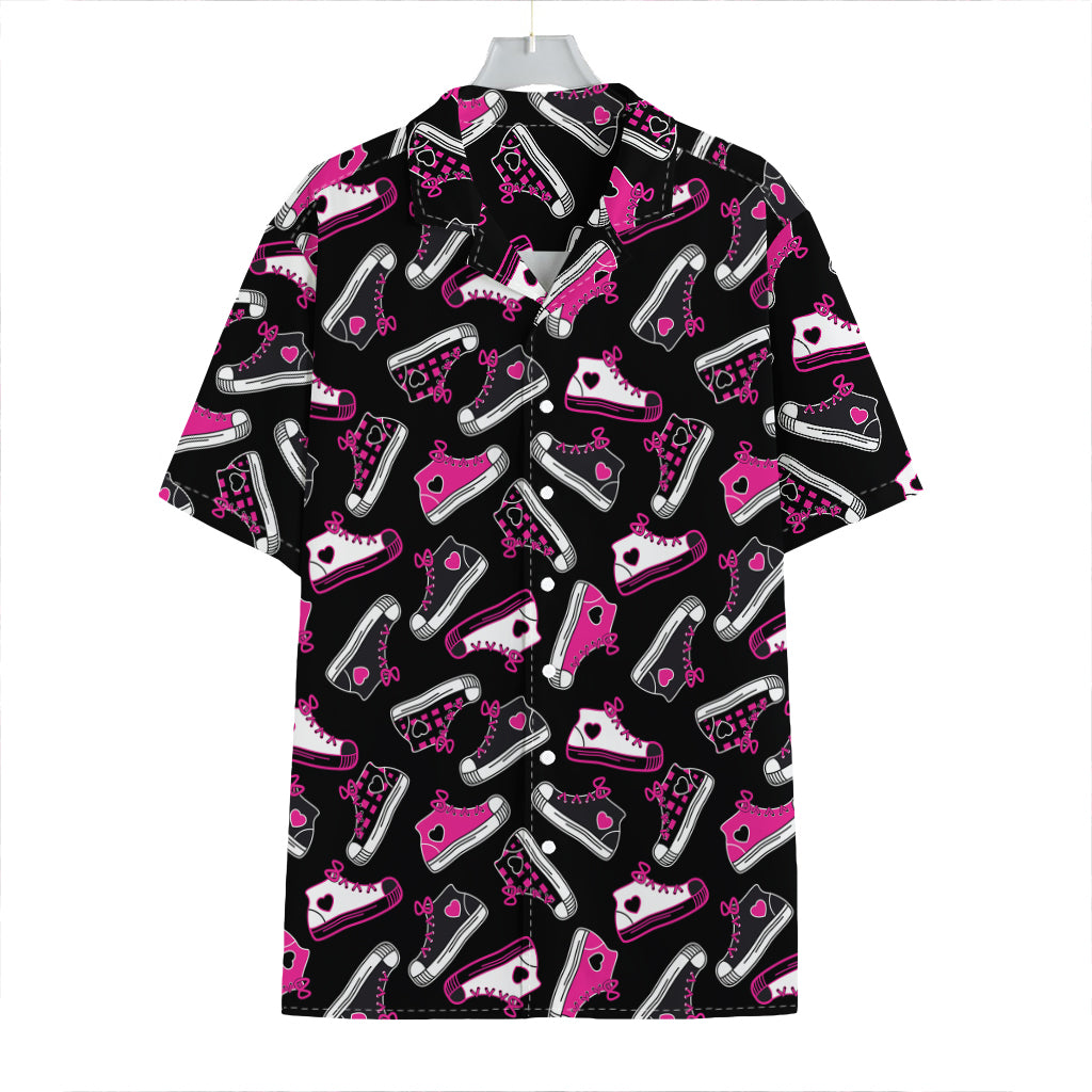 Emo Shoes Pattern Print Hawaiian Shirt