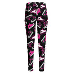 Emo Shoes Pattern Print High-Waisted Pocket Leggings