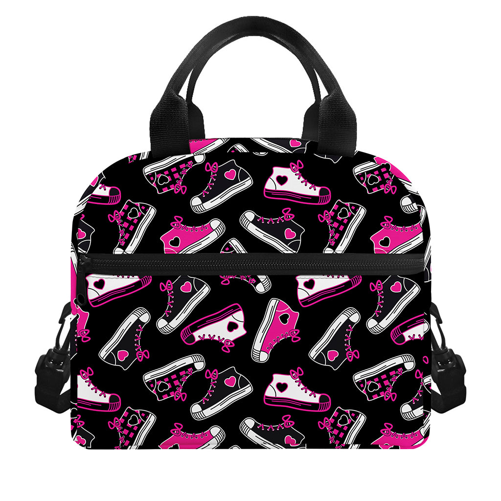 Emo Shoes Pattern Print Insulated Lunch Bag